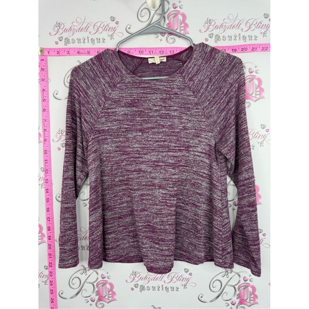 Wilfred Marled Plum Long Sleeve Pullover